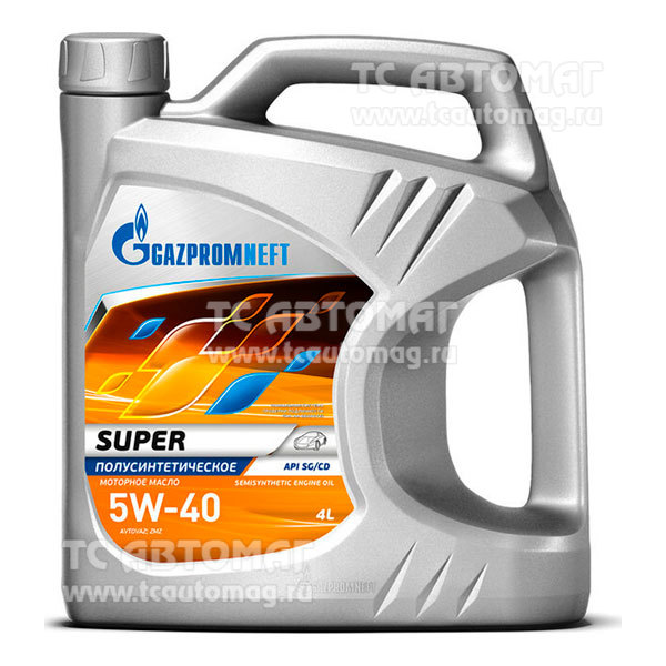 Масло Gazpromneft Super  5W-40 4л п/синтетика API SG/CD 2389901316