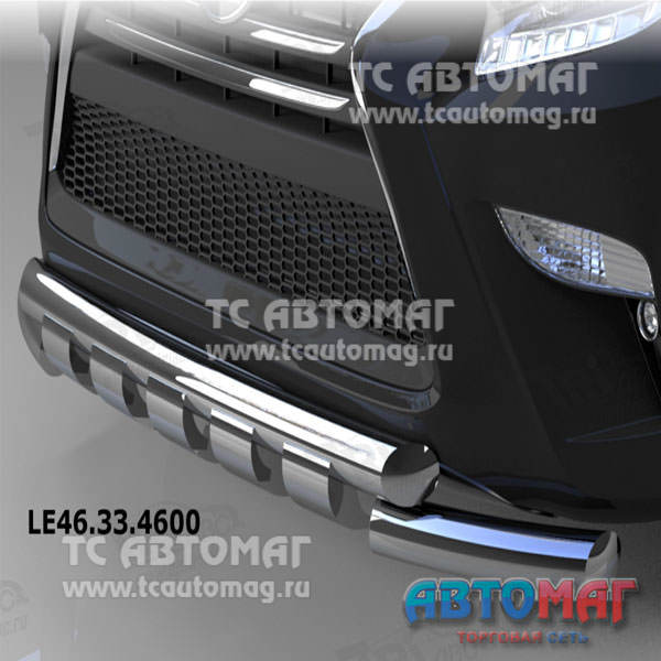 Защита переднего бампера Lexus GX460 2014- SHARK 76/60 LE46.33.4600 ГлС