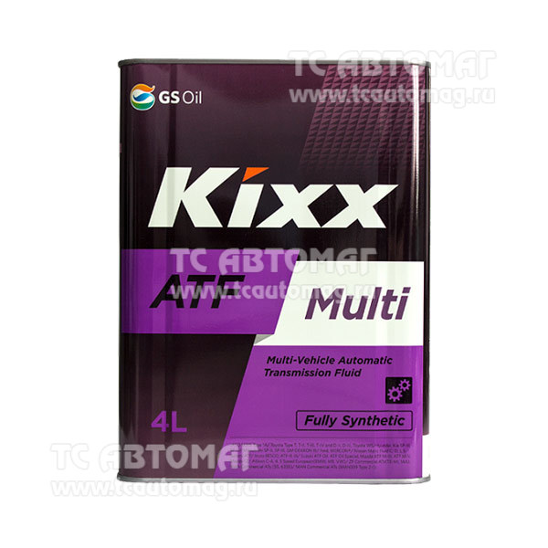 Масло Kixx ATF Multi 4л. синтетика (металлическая канистра) L251844TE1