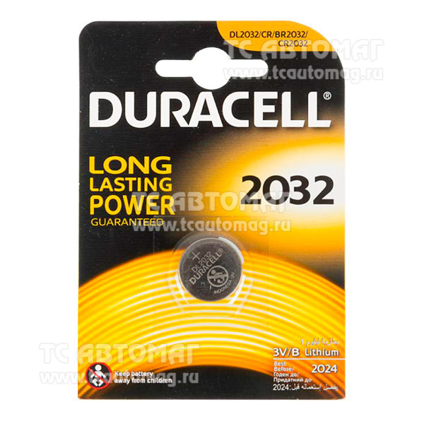 Батарейка DURACELL CR2032  (1шт)  K2