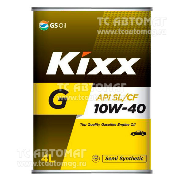 Масло Kixx G SL 10W40 (Gold) 4л. полусинтетика (металлическая канистра) L531644TE1