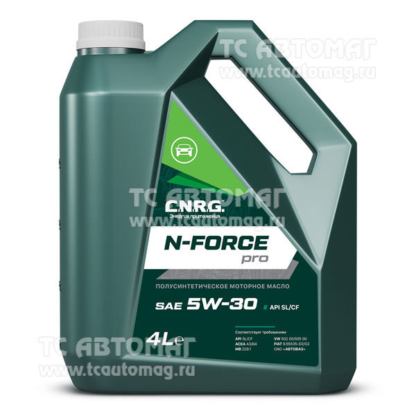 Масло C.N.R.G. N-Force Pro 5W-30 4л п/синт API SL/CF, ACEA A3/B4 CNRG-015-0004P пластиковая канистра (уп.4)