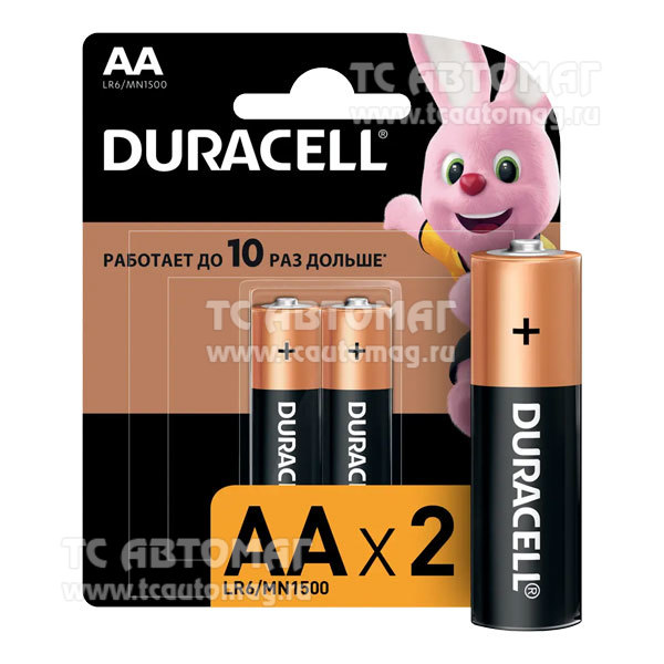 Батарейка DURACELL  AA Basic LR6  (2шт)  К2